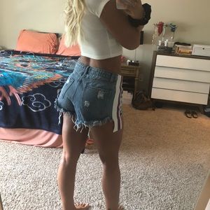 love culture denim shorts